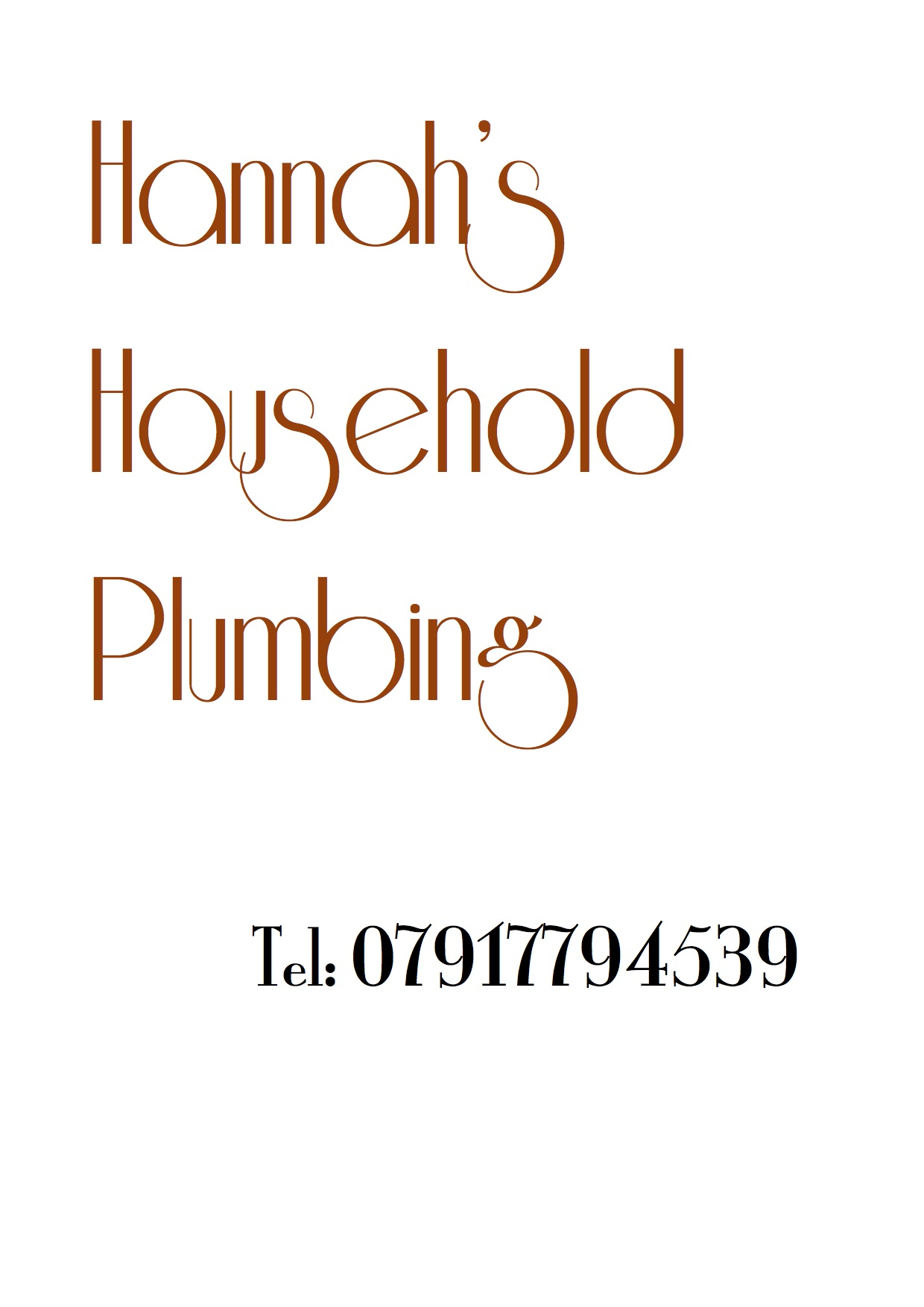 Hannah's Household Plumbing | Plumber, Manchester